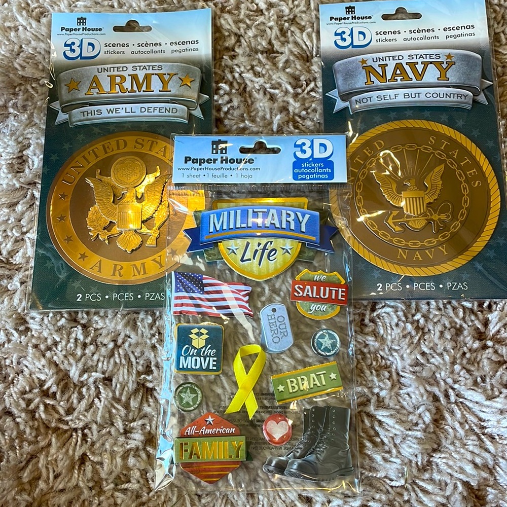 Military, Army and Navy 3D Stickers